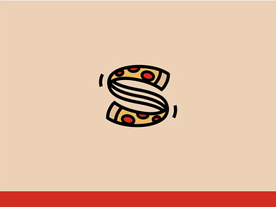 Letter pizza food logo monogram pizza pizza logo
