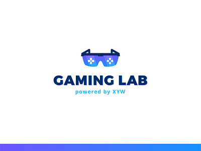 Gaming Lab Logo gaming glare glasses lab logo logotype