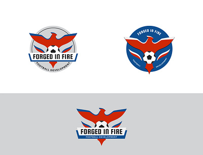 Forged in Fire 2 badge football logo phoenix sports