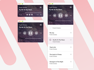 Music Player app card daily ui interface minimal music ui ux