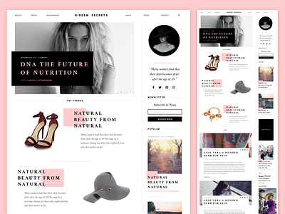 Blog blog design fashion minimal ui ux web