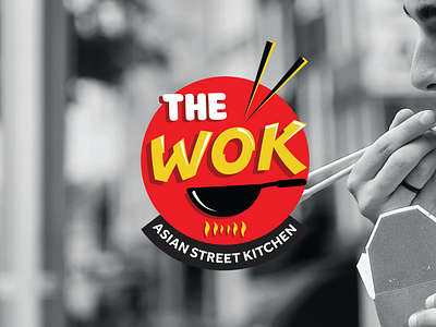 The Wok logo design