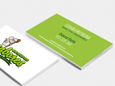 Business Card business card design graphic design portugal vegan vegetarian