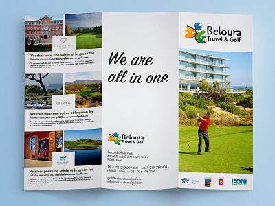 Brochure - Golf brochura brochure design design editorial editorial flyer golf graphic design portugal tríptico