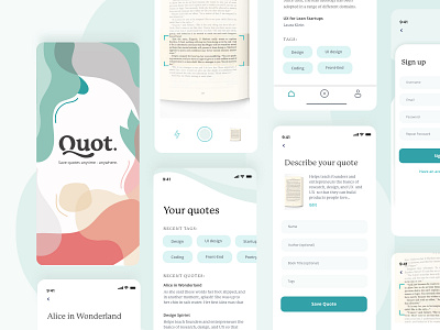 Quot. - mobile app for saving notes from books