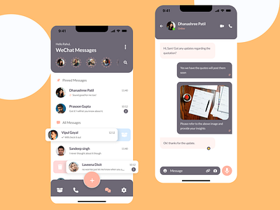 Daily UI Challenge 013 (Direct Messaging) app app design dailyui dailyui013 design direct message ui design messaging app design messaging ui design ui