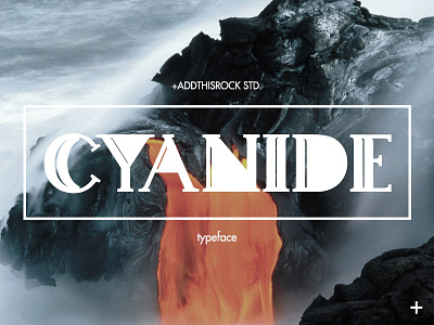 1st shot! - Cyanide Typeface Design editorial design font geometrical typeface graphic design modern typeface typography