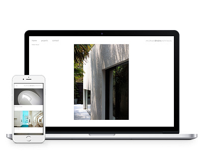 Architects' portfolio website architects minimal responsive web design website