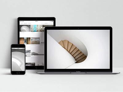 Responsive web design for architects' studio architects clean full bleed minimal web design website