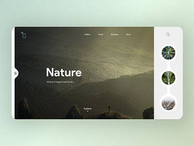 Landing Page - Nature design green landingpage nature ui vector website