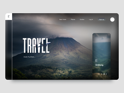 Travelling Web Landing Page concept artwork design figma shadow travel ui ui design vector web web design website