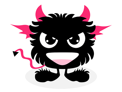 Devil Fluffy dark devil emoji evil fluffy imessages stickers