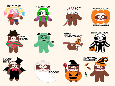 Sloth Domoji Halloween Update