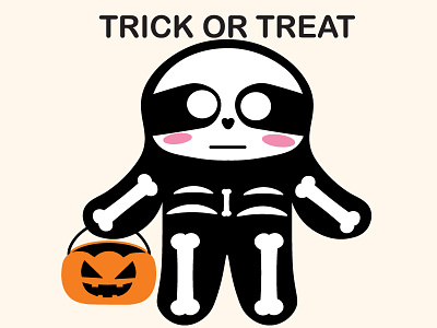Trick or Treat Sloth Domoji animals domoji emojis funny halloween harley quinn imessages joker pumpkin sloth slow stickers