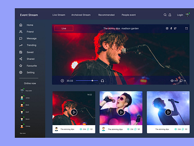 Event Stream Music Web App