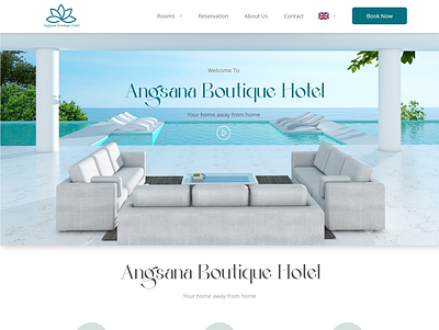 Angsana Landing Page for Boutique Hotel adobe xd branding figma landing landing page prototype ui uiux user experience user i user interface ux website