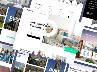 Dormstay - Landing Page creative design creativv design flat graphicdesign landingpage ui uiux website