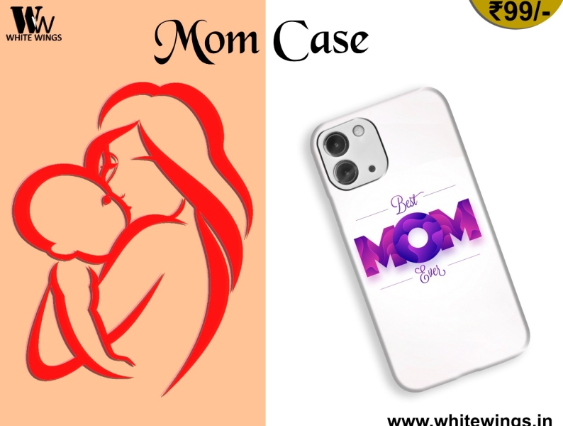 Best Mom Phone Case iPhone and Android White Wings by White