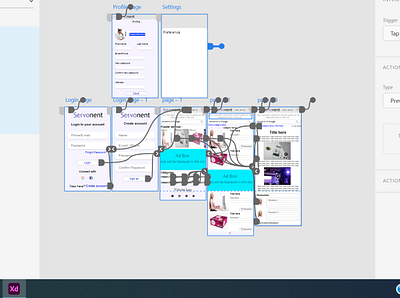 Website mobile UI design and prototyping ui ux