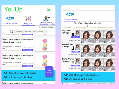 YouUp app ui app design ui ux website