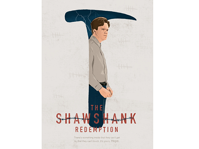 The Shawshank Redemption design dribbble graphic design movie poster poster poster design shawshank
