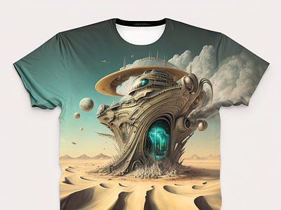 A futuristic T-shirt design