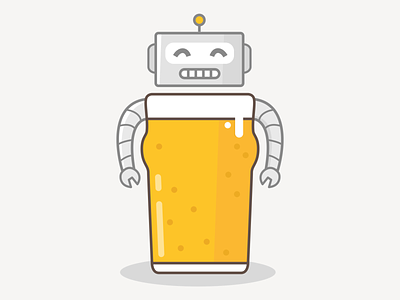 BeerBot beer character illustration