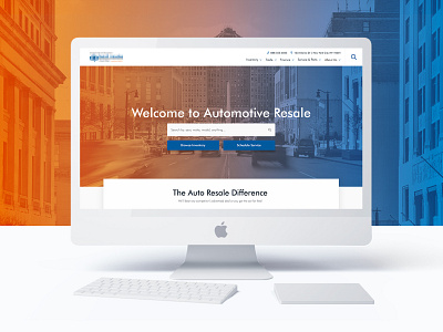 Automotive Resale - Landing Page automotive branding cars design e commerce flat flat 2.0 gradient landing page minimal mobile responsive ui uiux ux web web design website