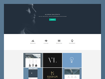 My Personal Website creative homepage minimal personal portfolio simple ux web website