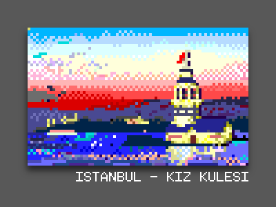 Kiz Kulesi istanbul pixel