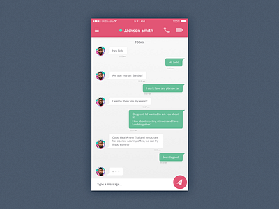 #13 Direct Messaging dailyui direct messaging