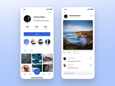 DailyUI #006 Instagram-like User Profile