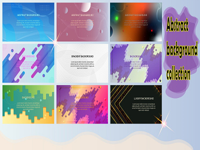 Abstract background collection abstract background design graphic design vector