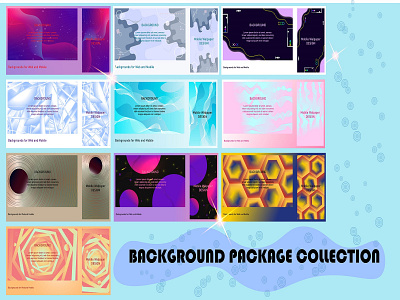 Background package collection abstract background graphic design vector
