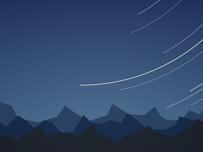 Horizon At Night flat wallpaper