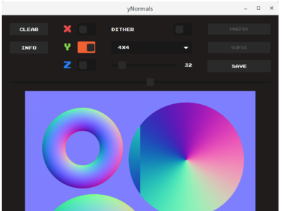 yNormals app desktop electron gui image editing ui