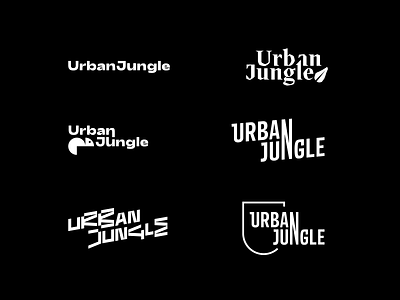 Urban Jungle Logo Exploration animation brand design brand identity branding colorful colourful exploration fortnight icon illustration jbdotco logo playful typography