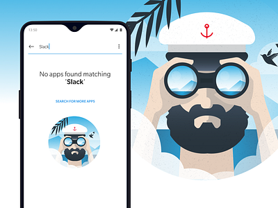 OnePlus 6T 6t android app error fffabs flat fortnight illustration jbdotco oneplus os search texture ui ux