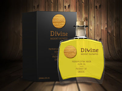 Divine Premium EVOO branding graphic design graphics oil olive oil packaging