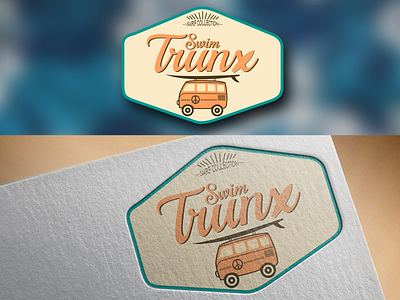Swim Trunx - Logo Entry branding design illustrator logo logotype typography vector