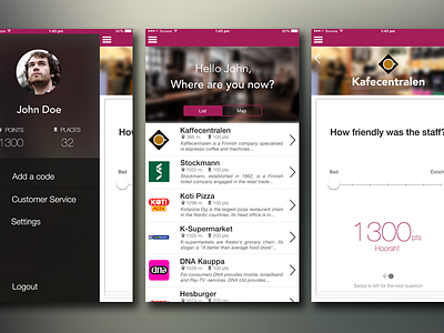 Customer Feedback App Concept app application concept feedback flat ios iphone6 minimal ui user experience user interface ux