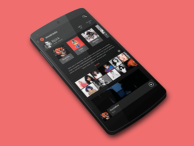 Musicinfo android concept android concept dark music ui user experience user interface ux