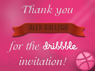 Thank you Alex Gallego alex gallego draft dribbble invitation player