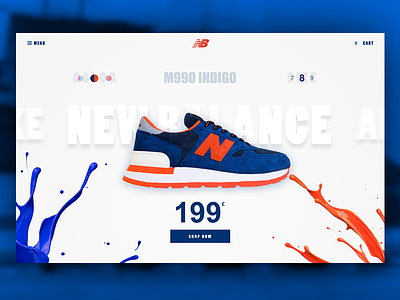 New Balance Sneakers free sketch file card clean ecommerce free modern new balance product sketch sneakers ui web