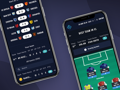 ⚡️Mobile Scout Fantasy Platform⚡️ bet bettings fantasy football interface mobile odds sport ui ux