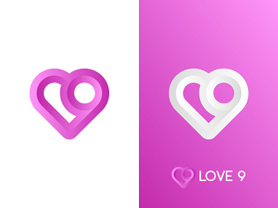 Love 9 Logo 9 9logo branding design icon illustration logo logodesign love lovelogo typography vector