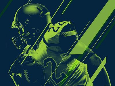 Football Duotone Graphic