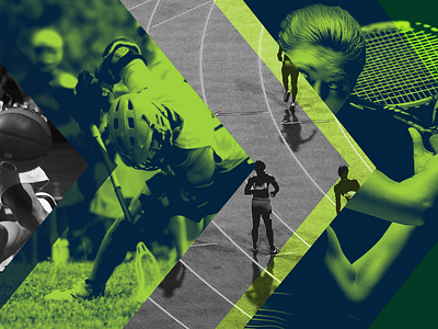 Social Banner v1 arrow athletes athletics banner duotone exposure facebook green linkedin social media sports twitter