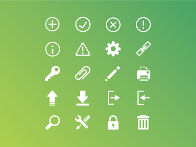 Icons 1 clean flat icon icon kit icon set icons productivity vector