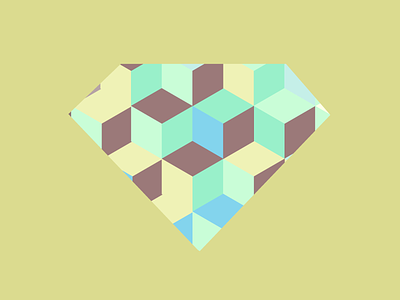 Pattern 010-2 abstract bright cubes diamond geometric illustration pattern texture vector